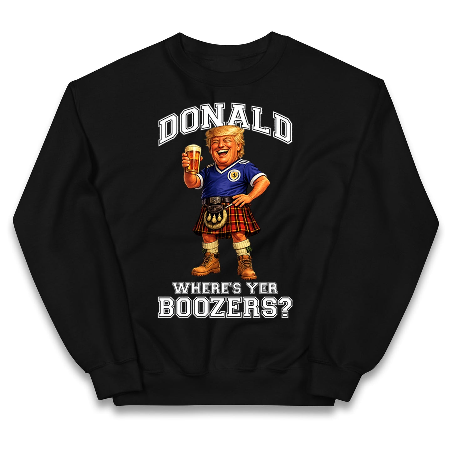 Donald Trump Scotland World Cup Kids Jumper