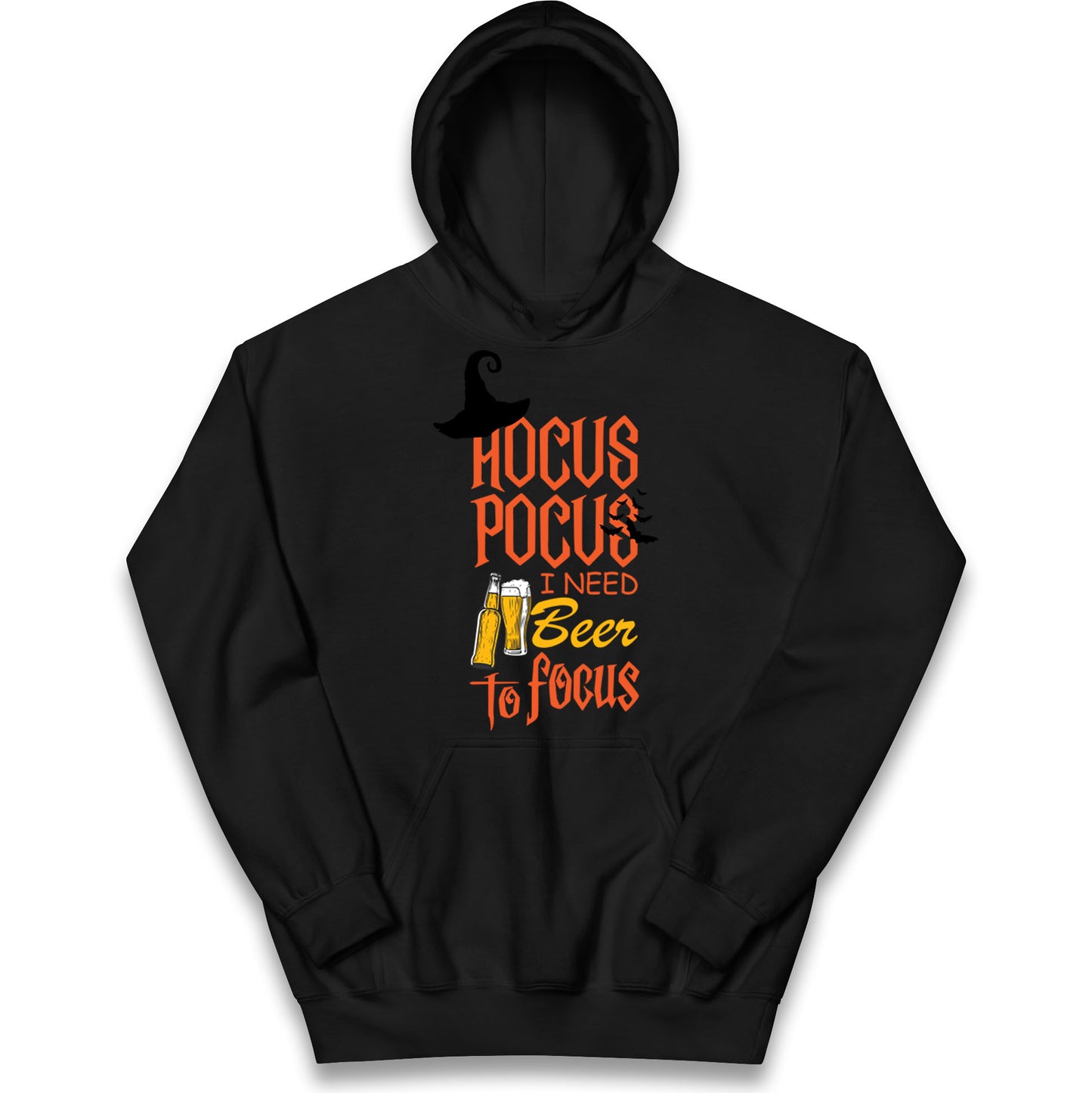 Hocus Pocus I Need Beer To Focus Halloween Hoodie
