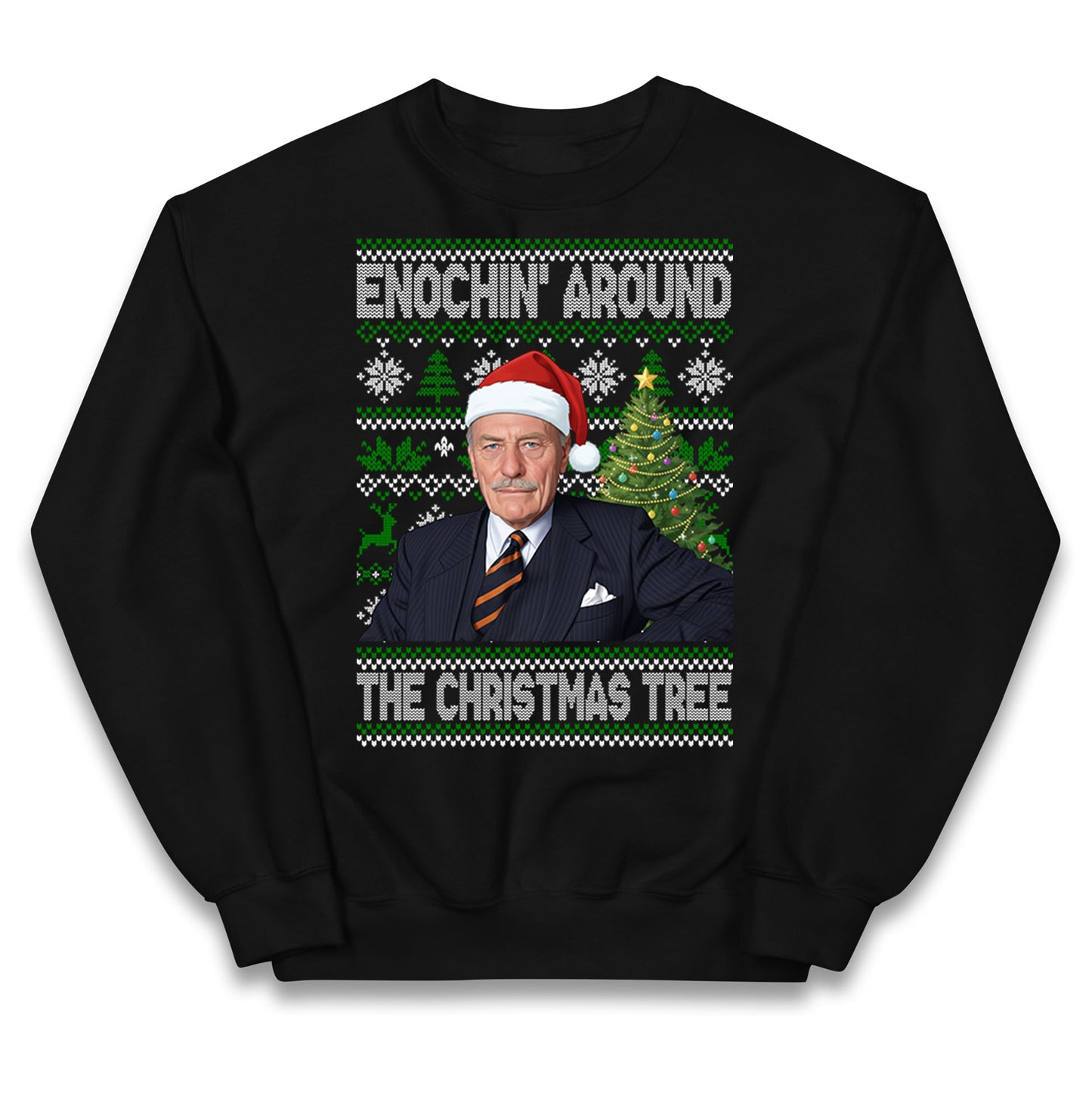 Enoch Powell Enochin Around the Christmas Tree Christmas Kids Jumper