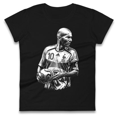 Zidane France Ladies T Shirt