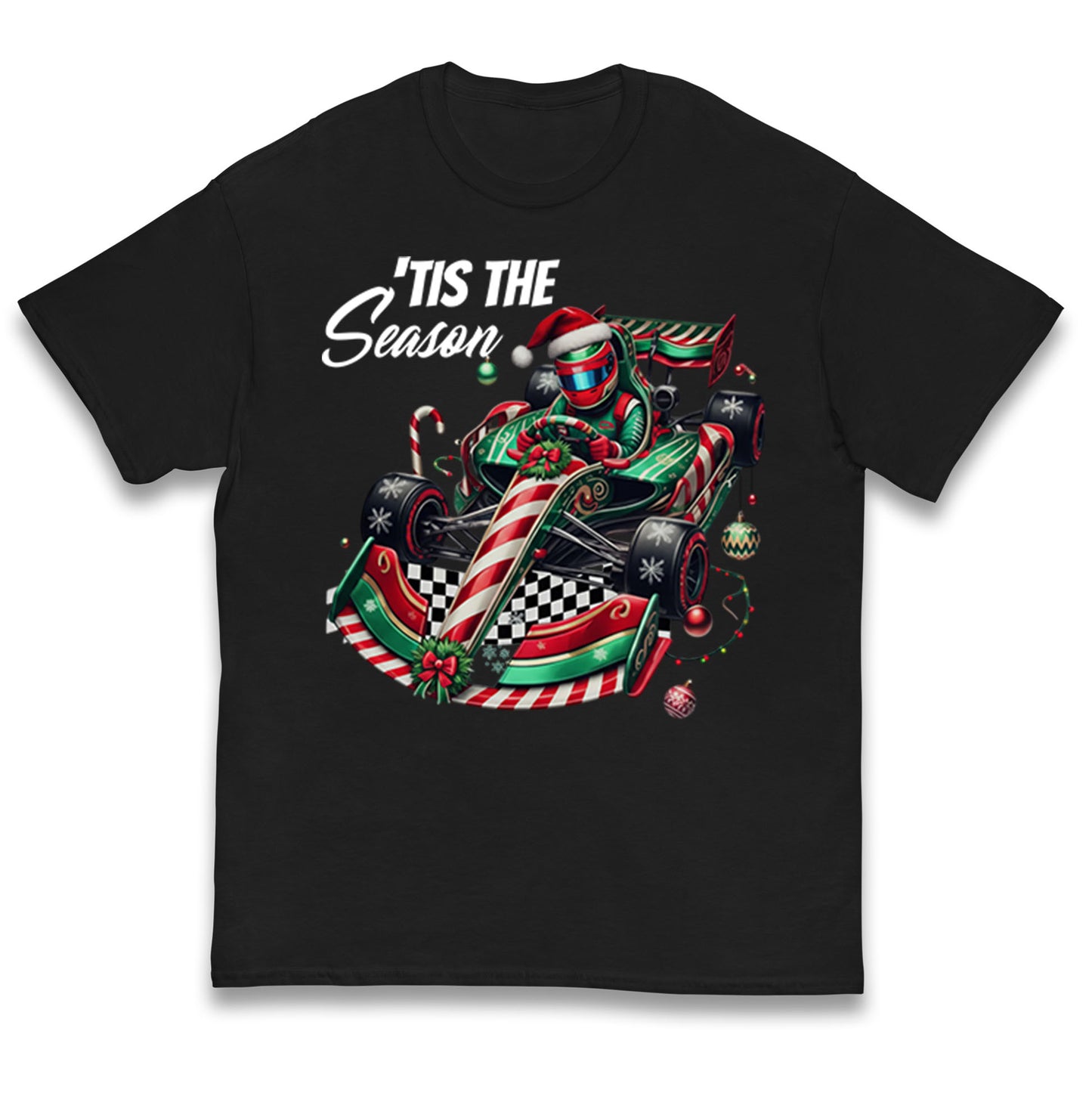 F1 Karting Tis The Season Christmas Kids T Shirt
