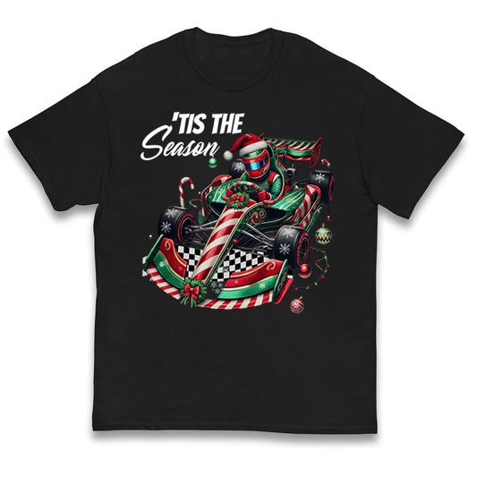 F1 Karting Tis The Season Christmas Kids T Shirt