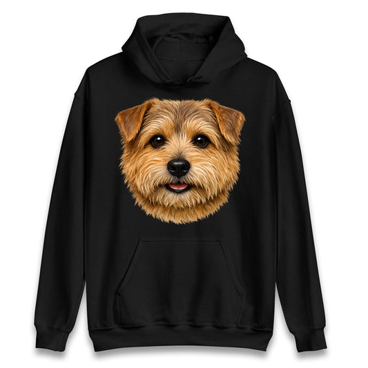 Norfolk Terrier Dog Face Hoodie
