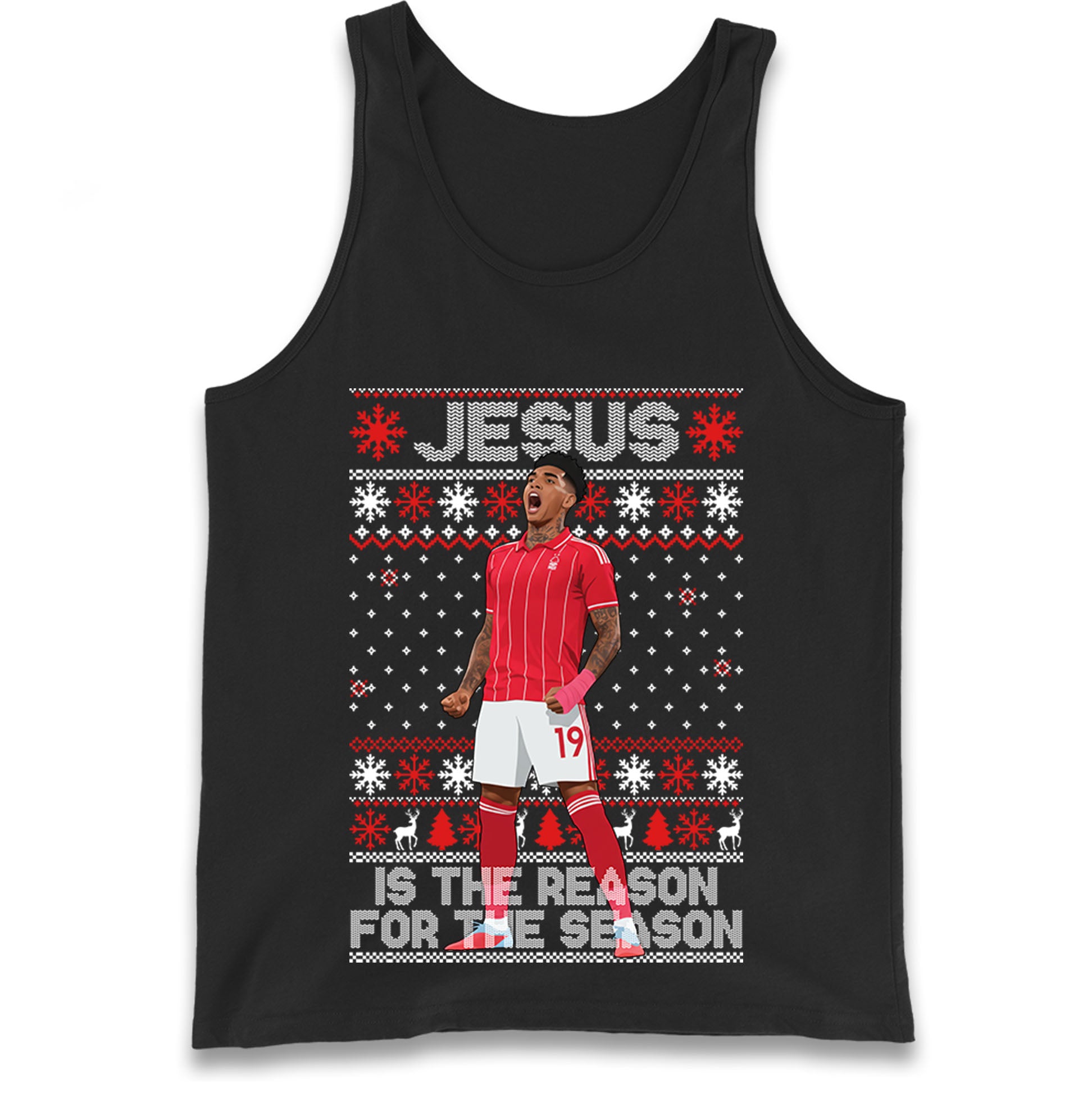 Nottm Forest FC Christmas Tank Top