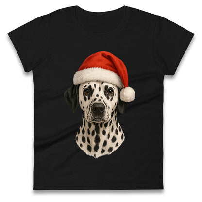 Dalmatian Dog Christmas Ladies T Shirt