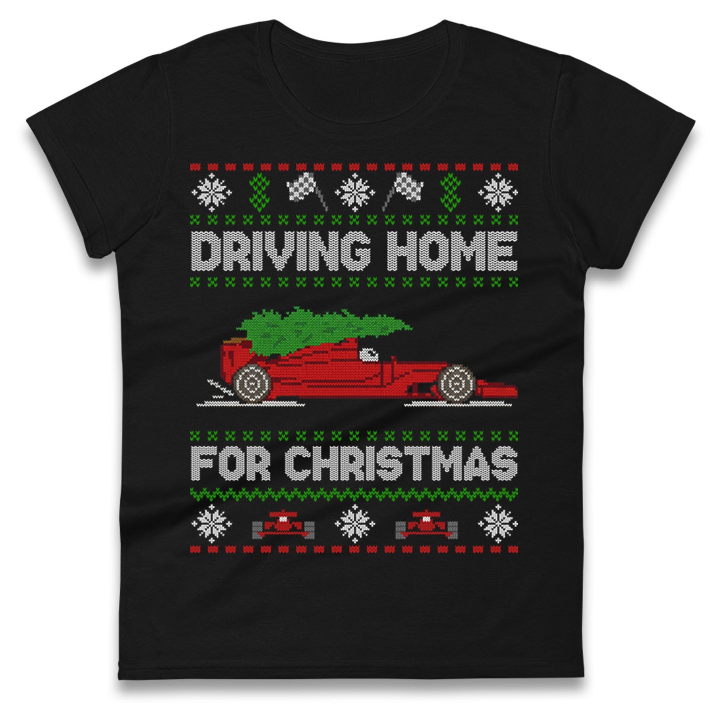 F1 Christmas Ladies T Shirt