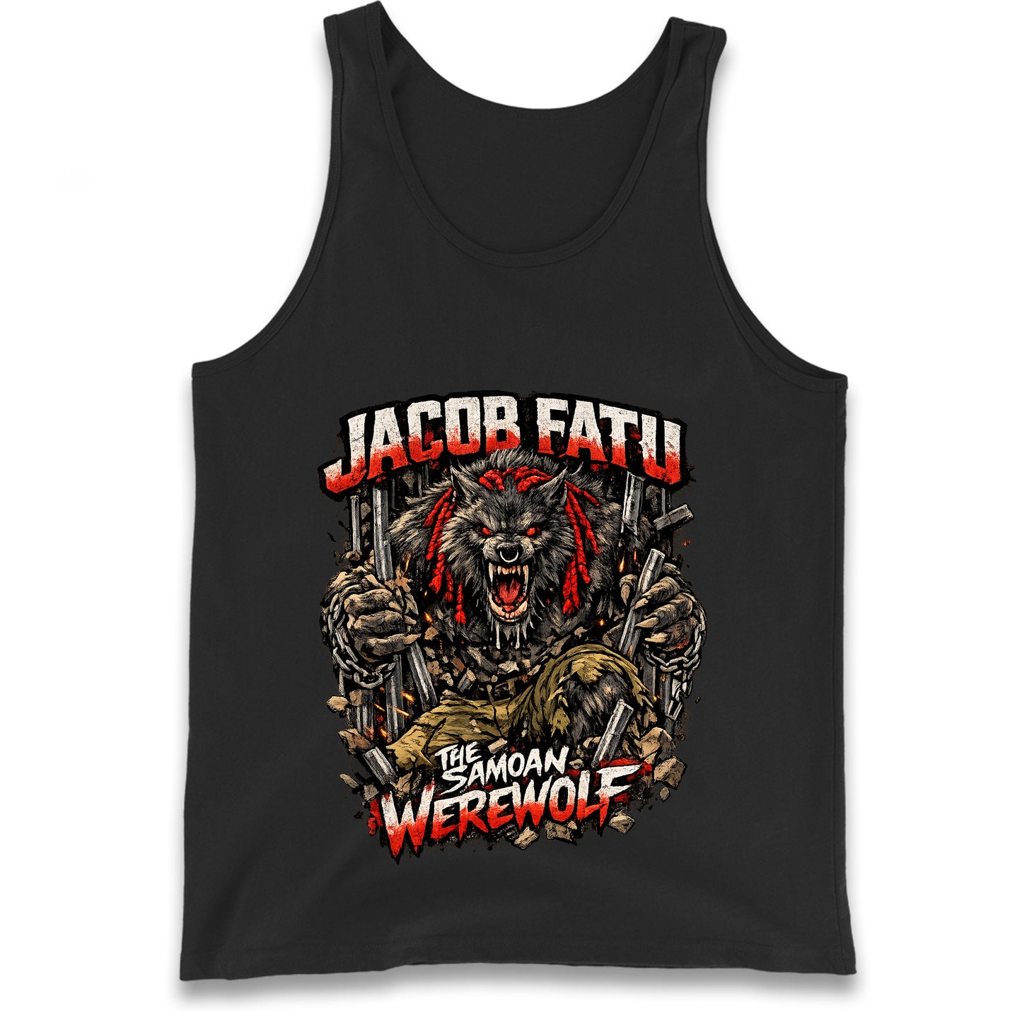 Jacob Fatu The Samoan Werewolf Tank Top