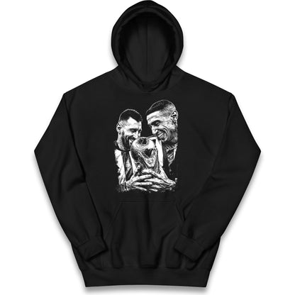 Lionel Messi Angel Di Maria Kids Hoodie