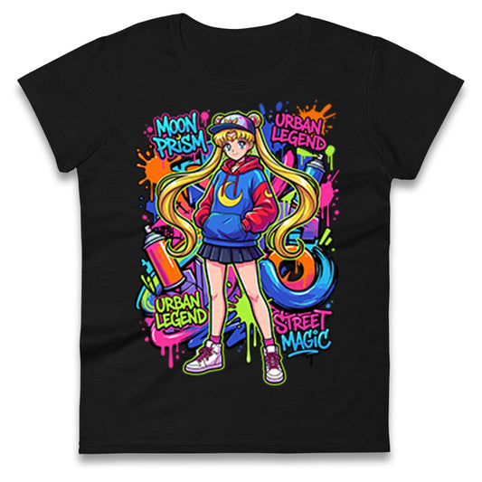 Moon Prism Power Ladies T Shirt