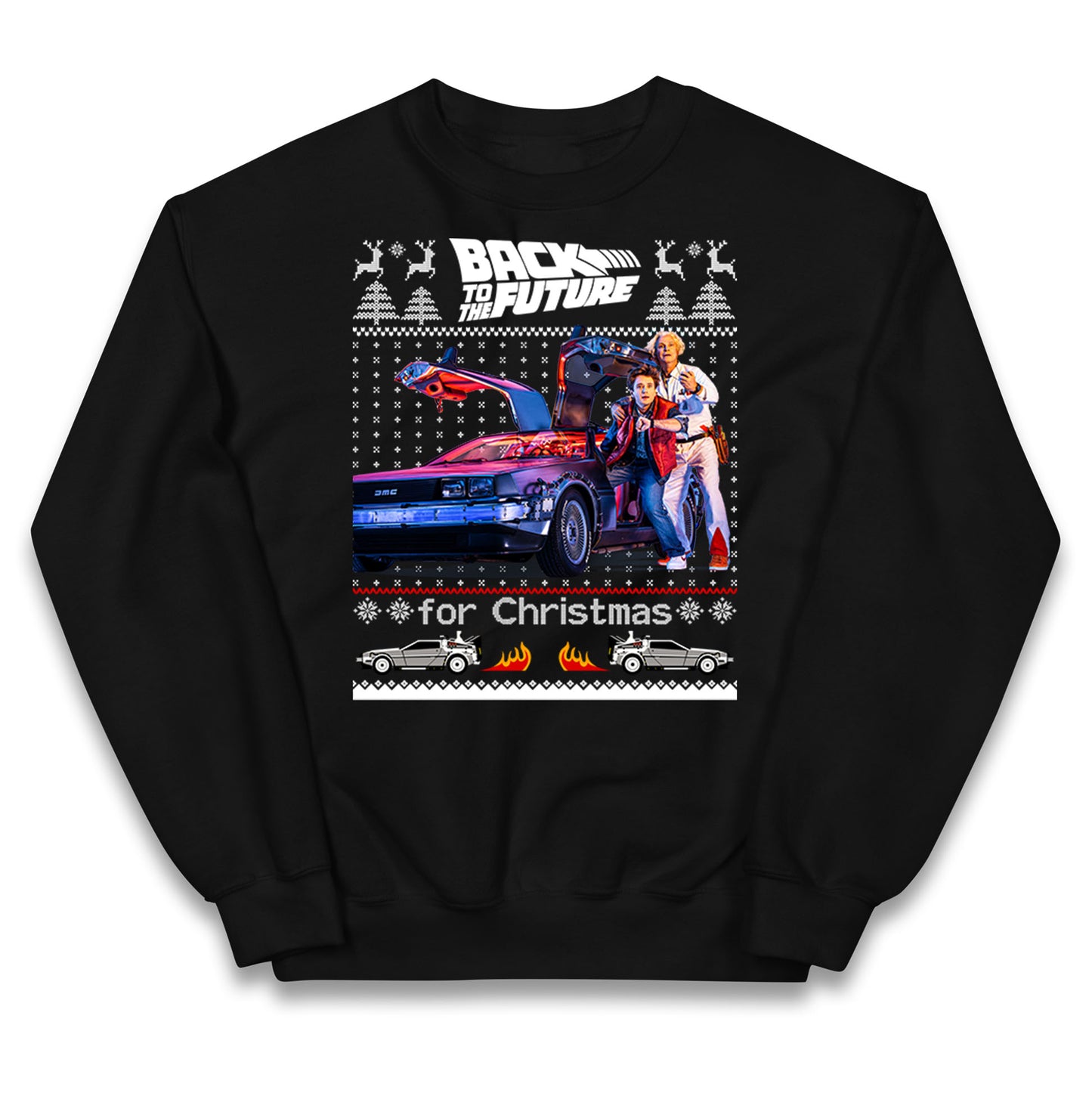 Back To The Future Christmas Kids Jumper