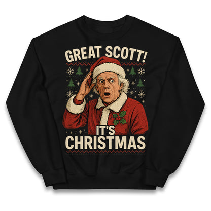 Back to the Future Doc Brown Kids Jumper 