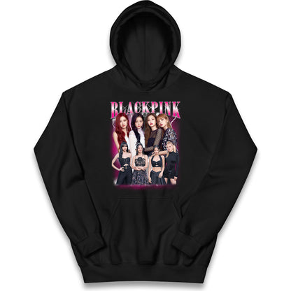 Black Pink Kids Hoodie