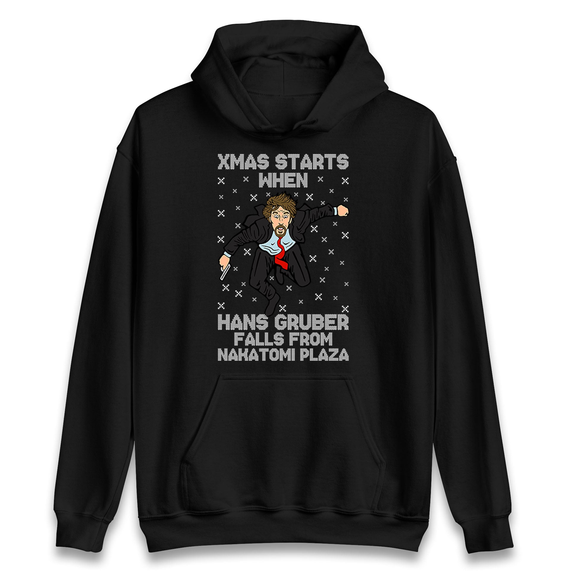 hans gruber falling hoodie