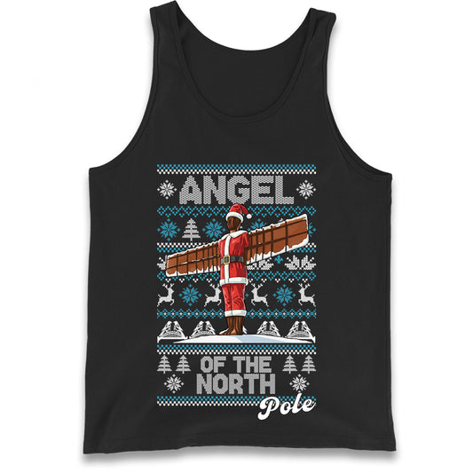 Angel Of The North Pole Christmas Tank Top