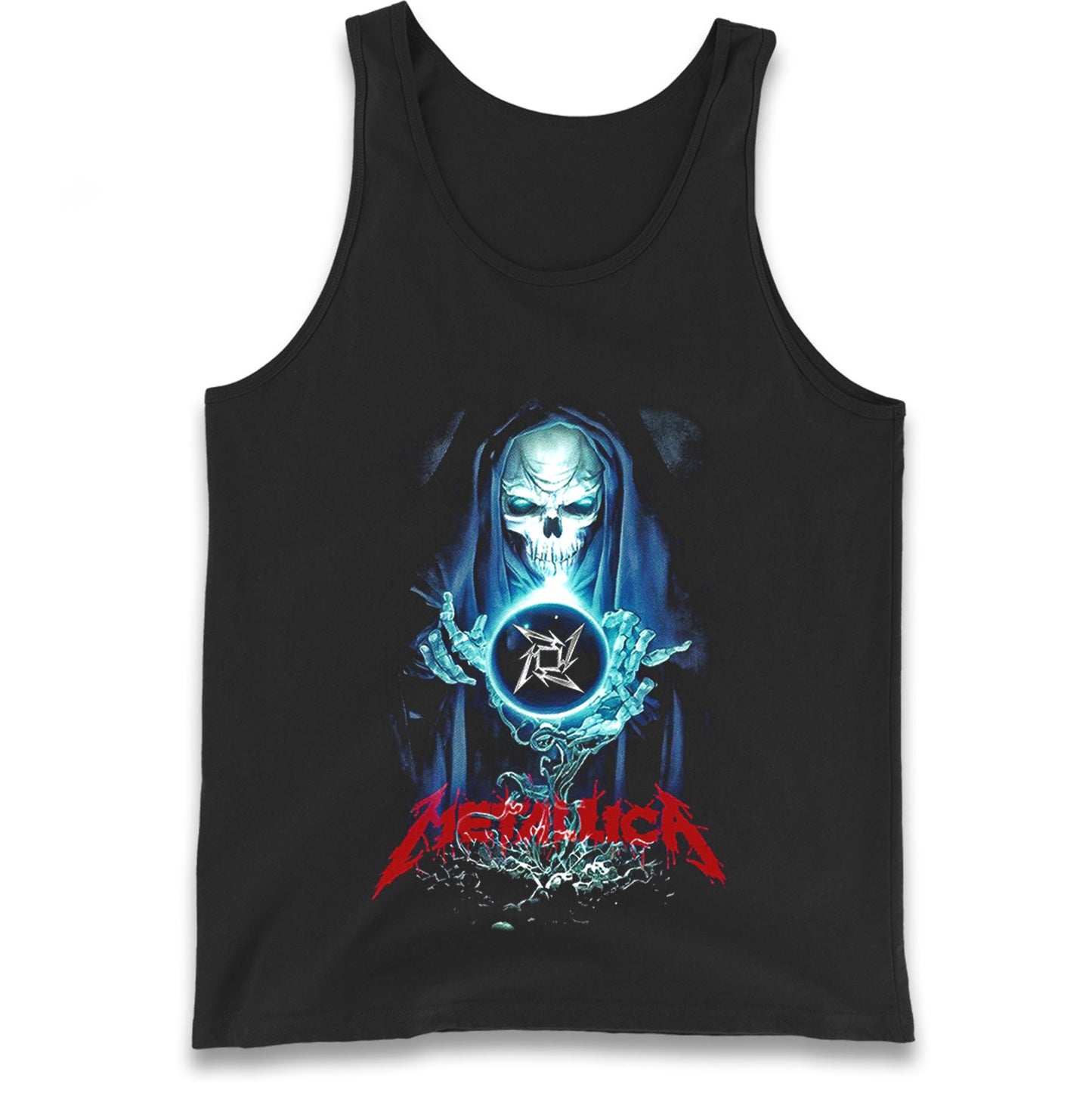 Metallica Skellington Sorcerer Tank Top