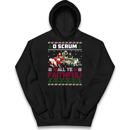 O Come All ye Faithfull Kids Hoodie 