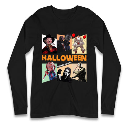 Horror Characters Halloween Horror Nights Long Sleeve T Shirt