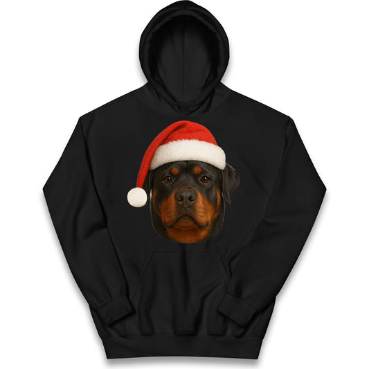 Rottweiler Christmas Kids Hoodie