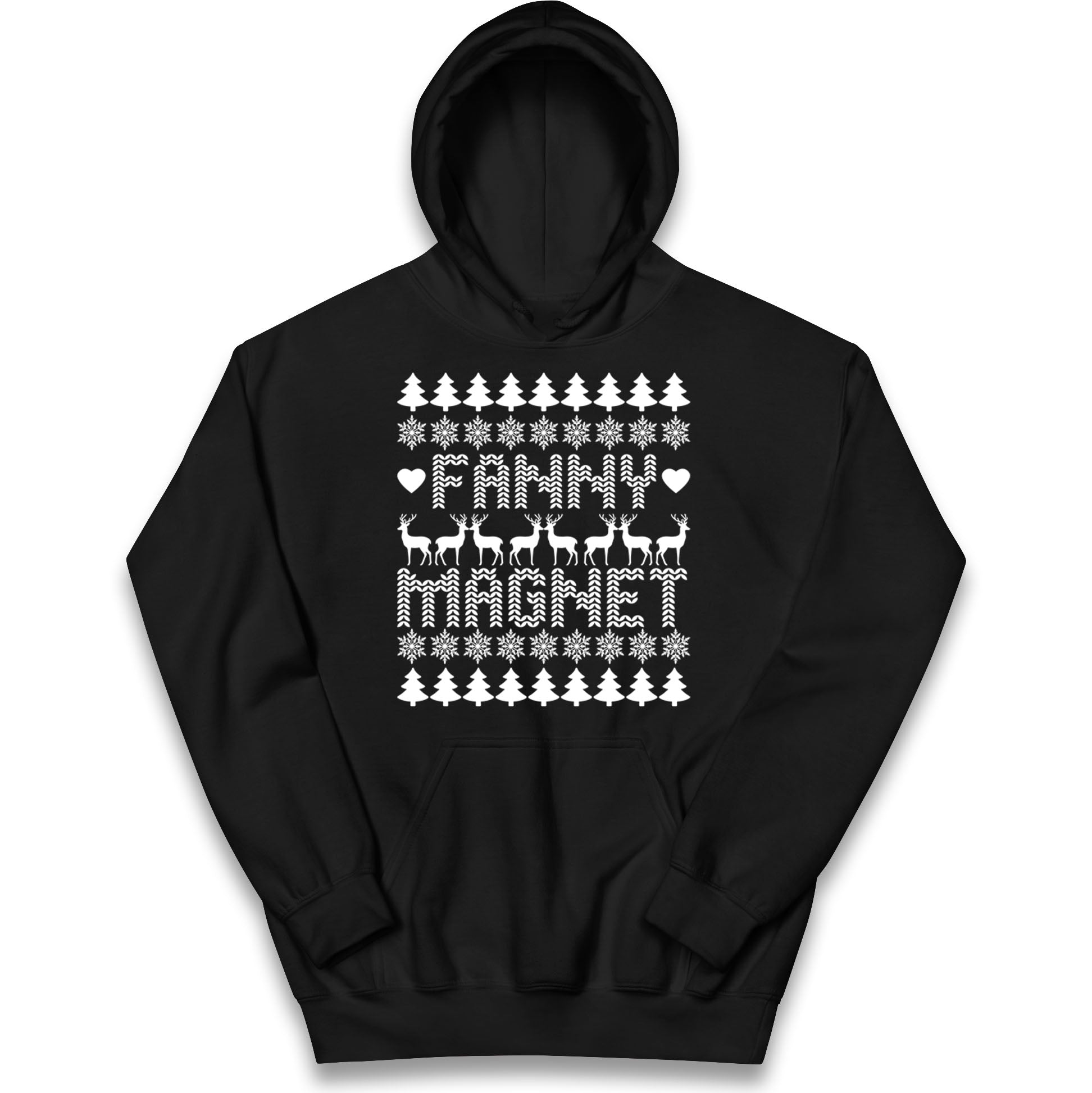 Fanny Magnet Christmas Kids Hoodie