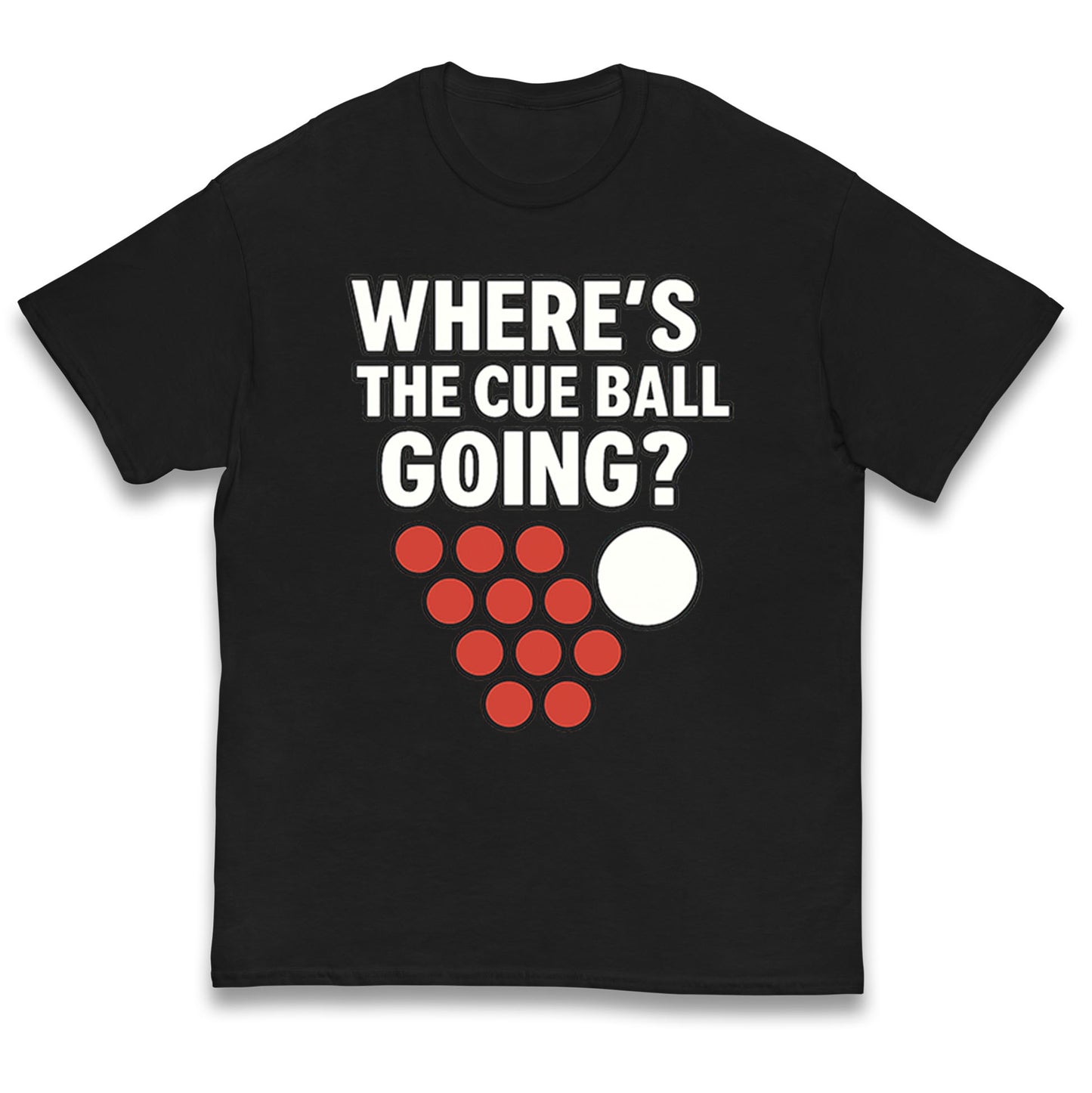 Where’s The Cue Ball Going Kids T Shirt