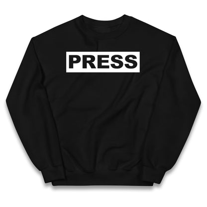 PRESS Palestine Inspired By Journalist Motaz Azaiza Kids Jumper