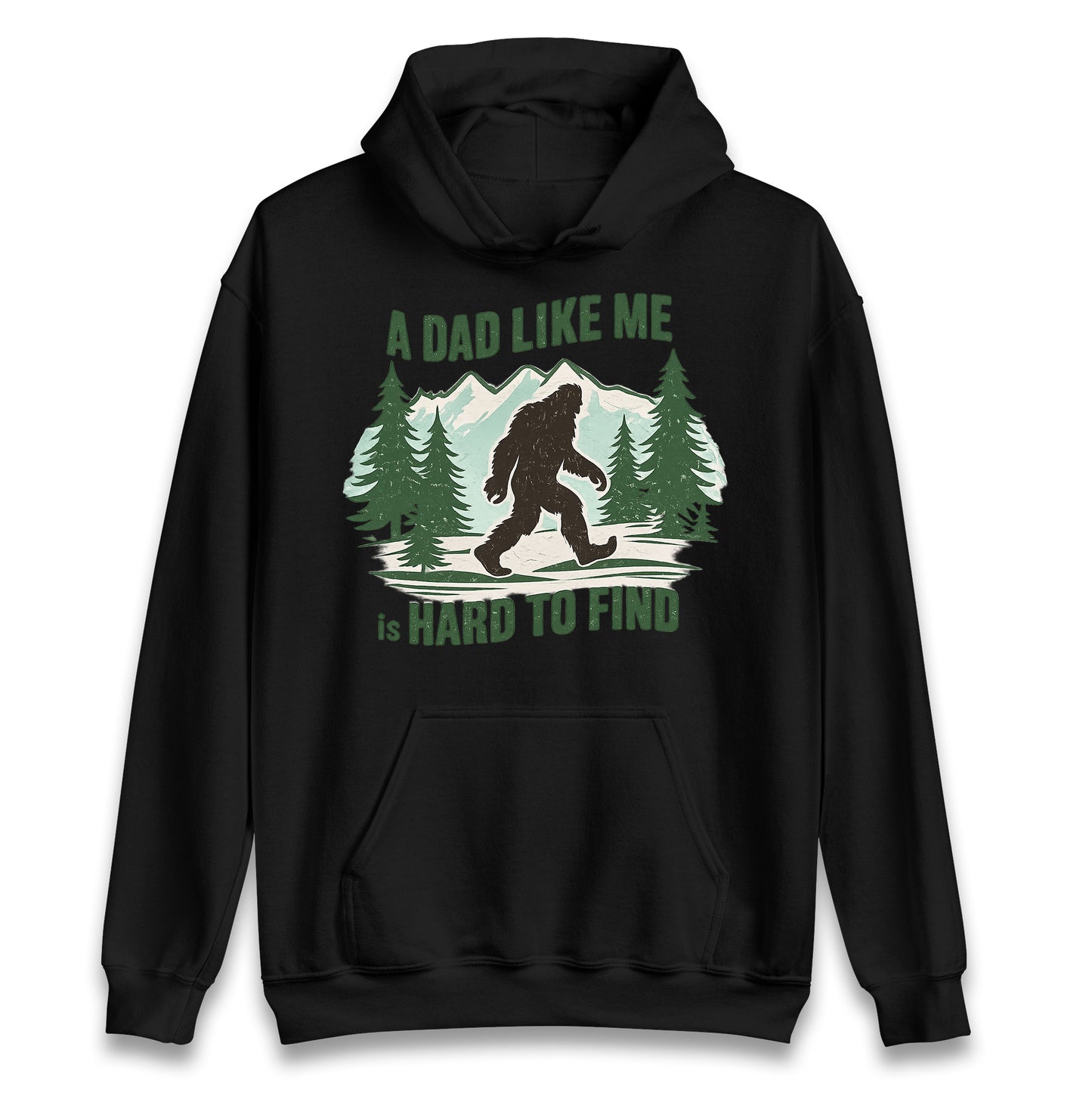Retro Funny Bigfoot Dad Hoodie