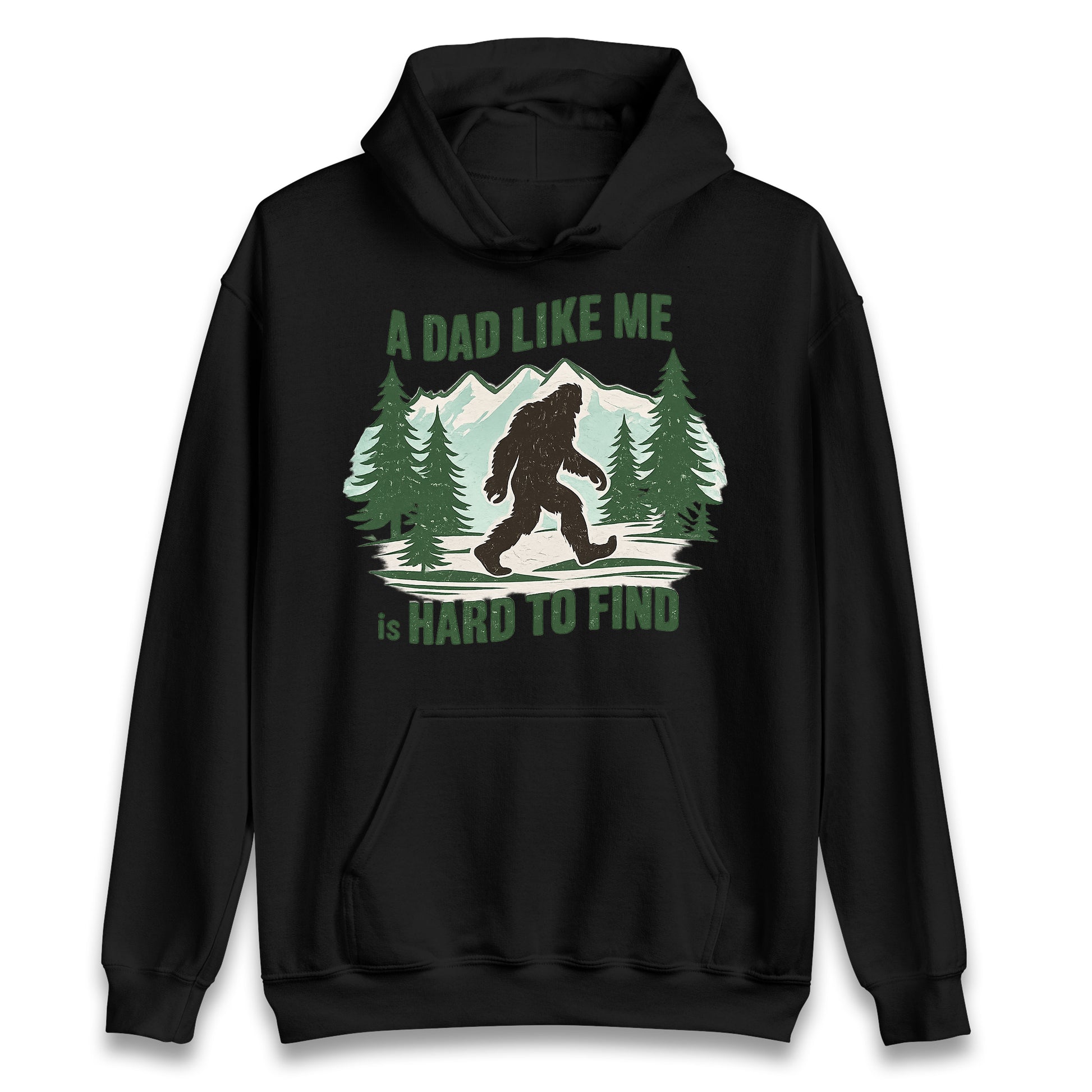 Retro Funny Bigfoot Dad Hoodie