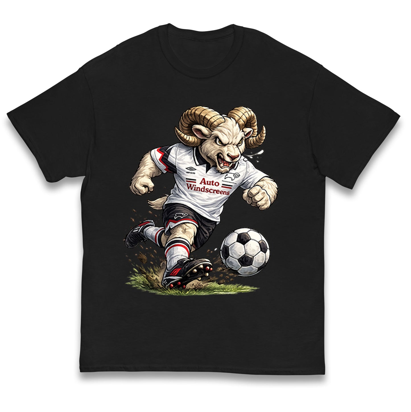 Old School Derby County Kids T Shirt