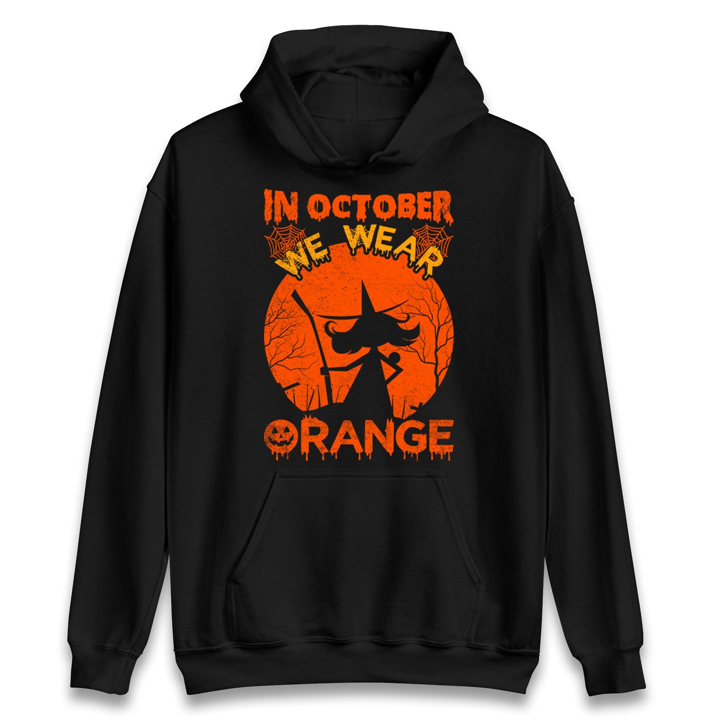 In October We Wear Orange Halloween Hoodie
