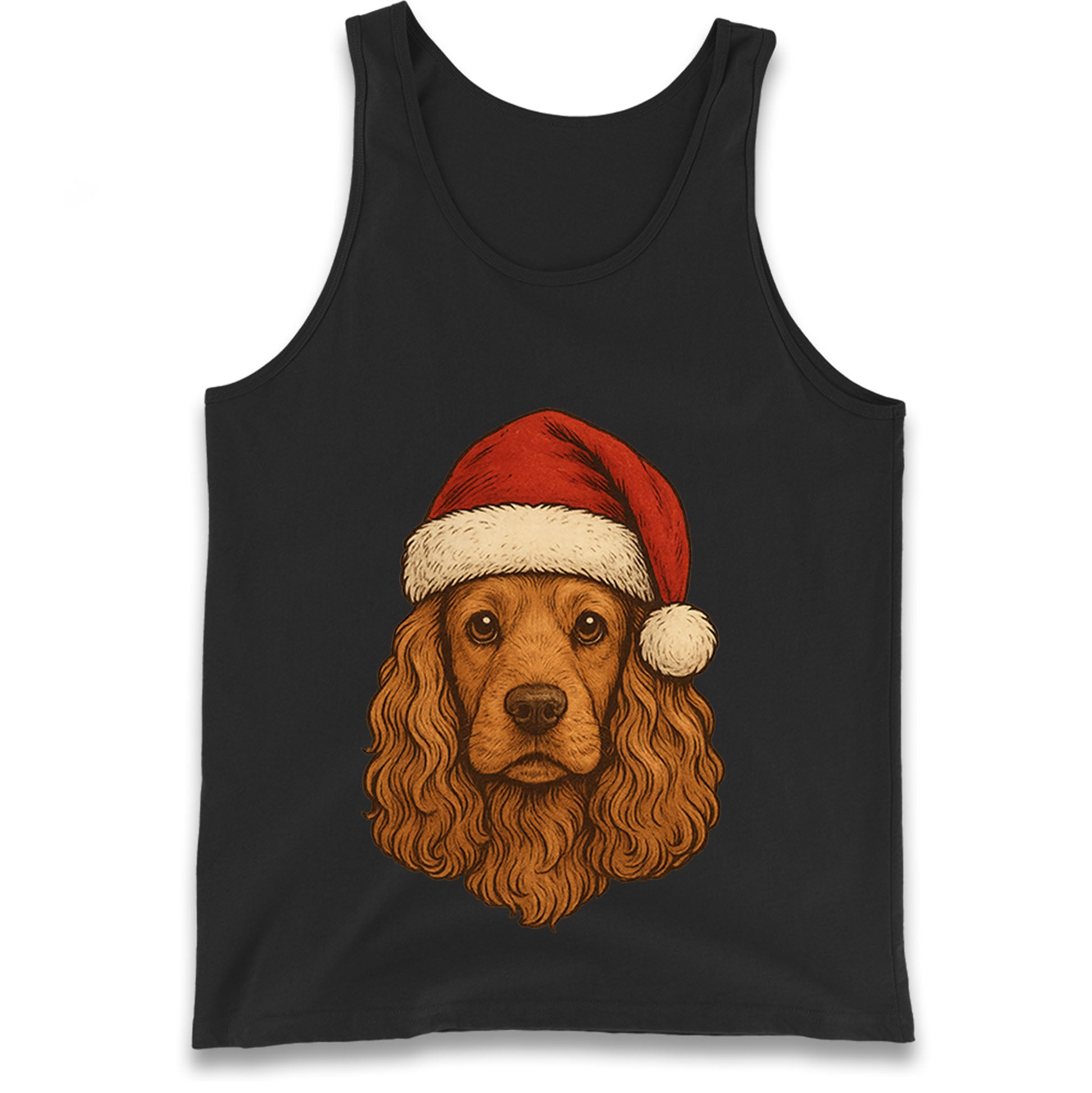 Cocker Spaniel Christmas Tank Top