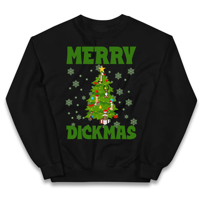 Merry Dickmas Funny Christmas Jumper