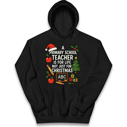 Primary School Teacher Christmas Kids Hoodie