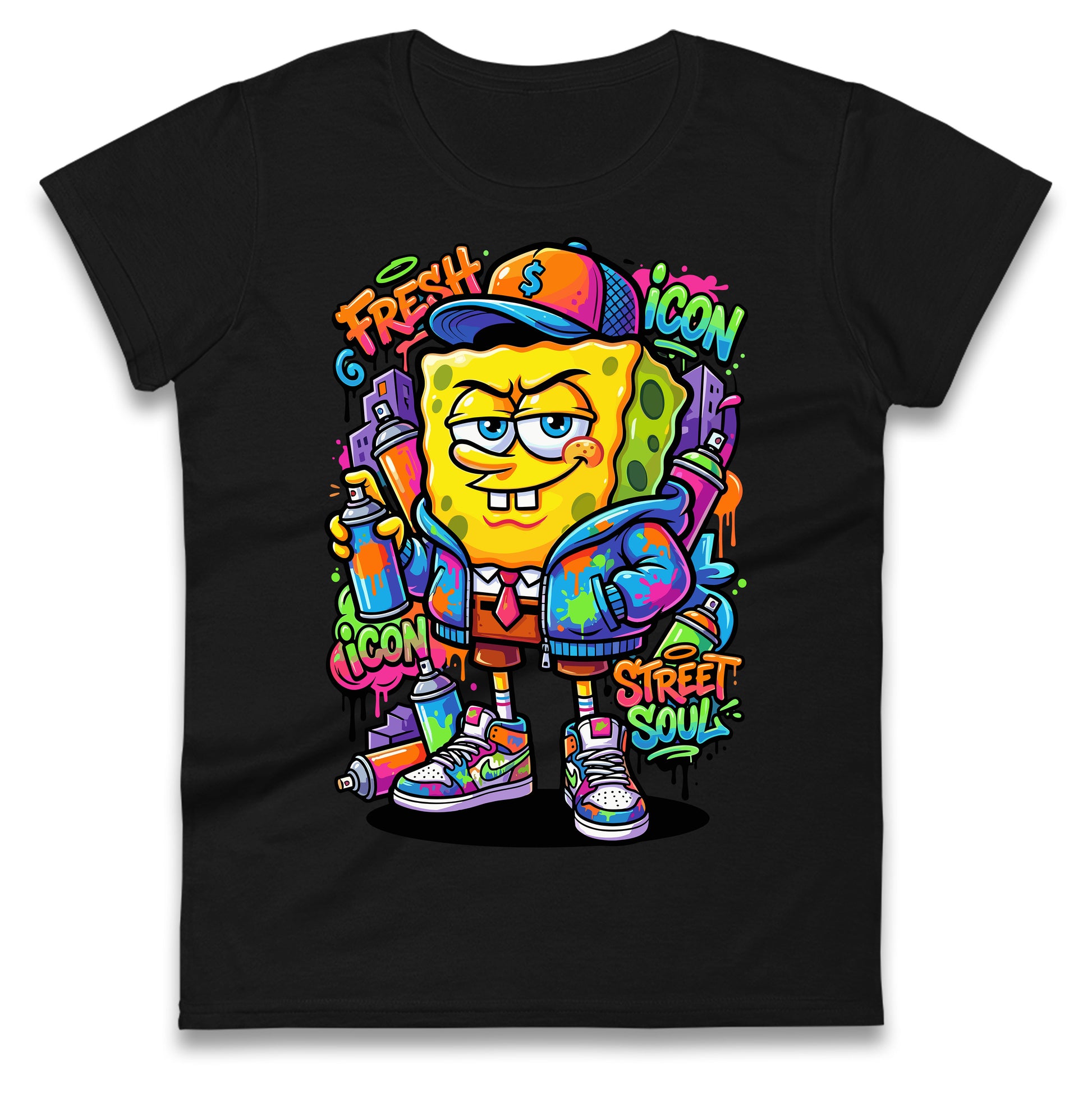 Sponge Bob Square Pants Ladies T Shirt