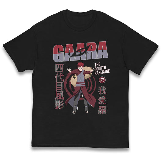 naruto shippuden gaara the fourth kazekage t shirt
