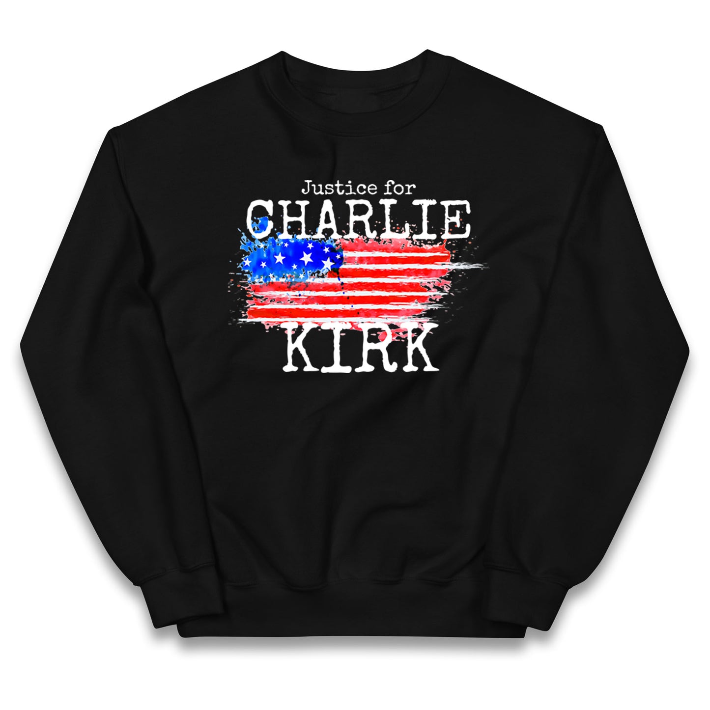 Justice For Charlie Kirk Kids Jumper