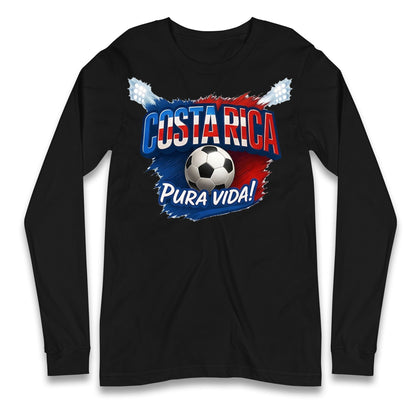Costa Rica Retro World Cup Longsleeve T Shirt 