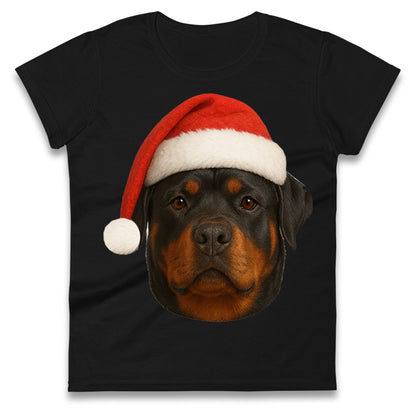 Rottweiler Christmas Ladies T Shirt 