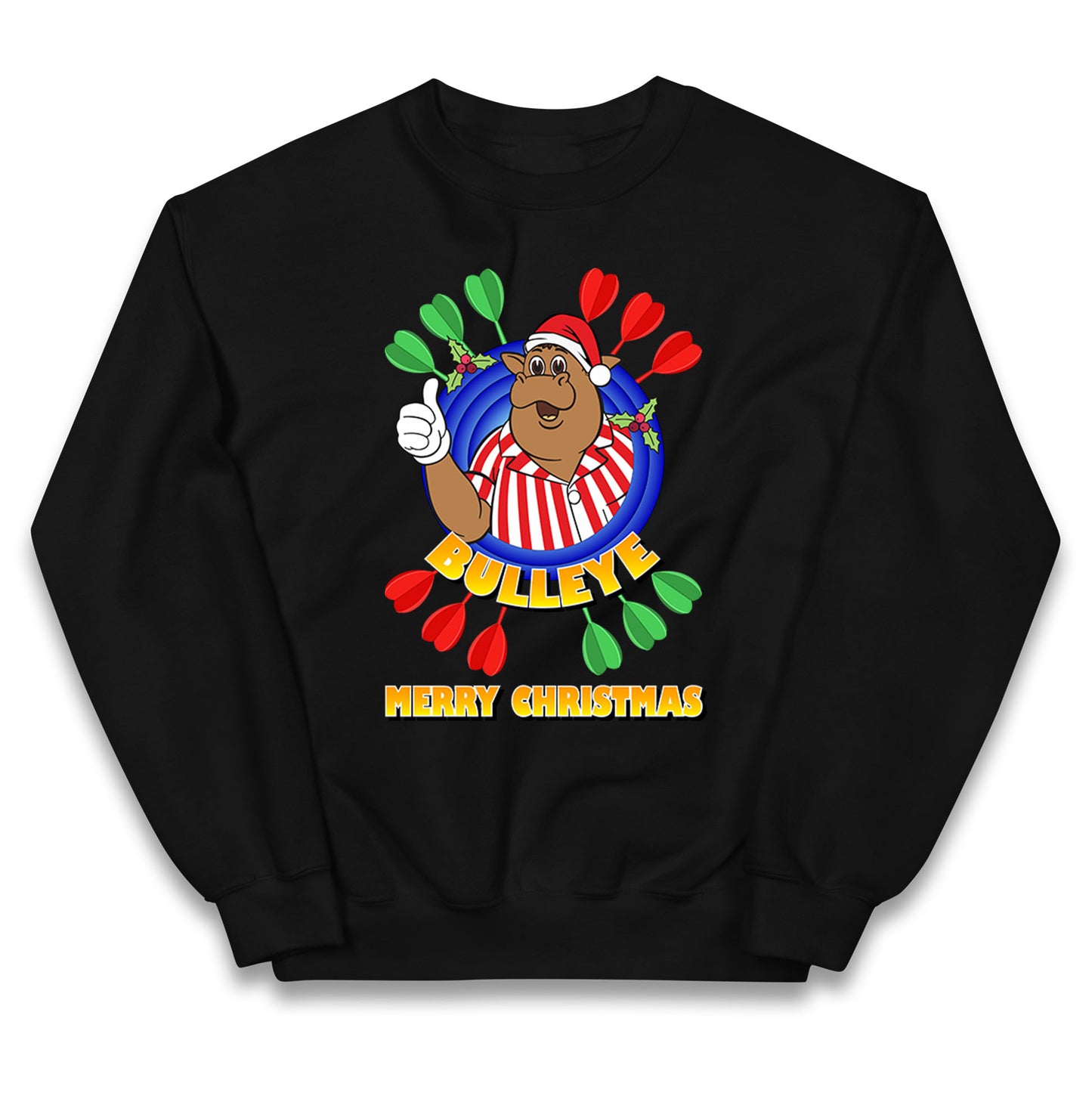 bullseye dartboard christmas jumper