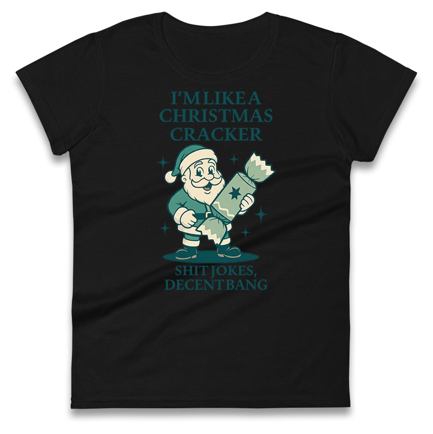 Christmas crackers Ladies T Shirt
