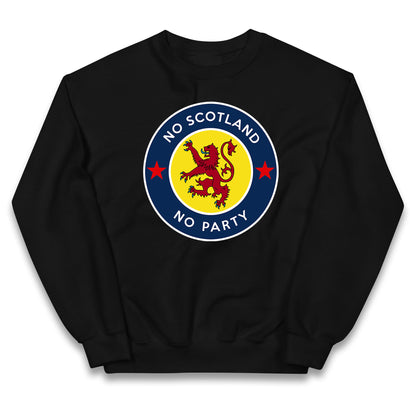 No Scotland No Party Kids Jumper