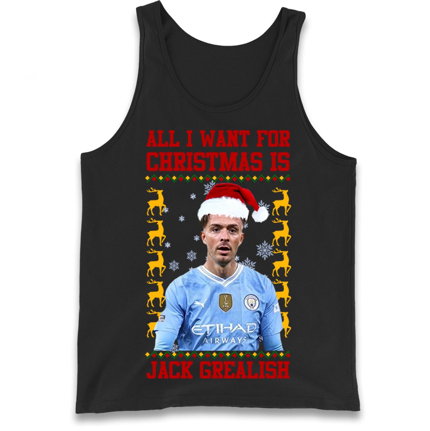 Jack Grealish Christmas Tank Top