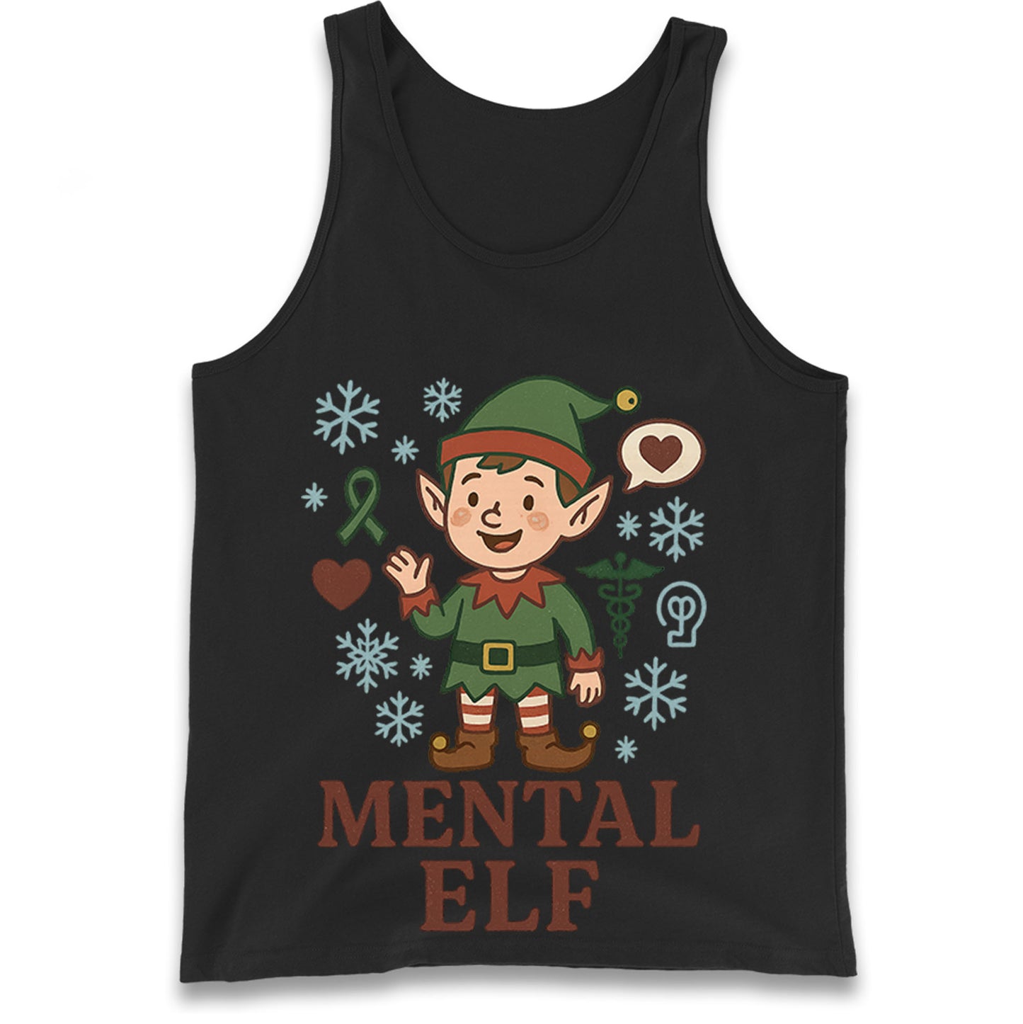 Mental Health Christmas Tank Top