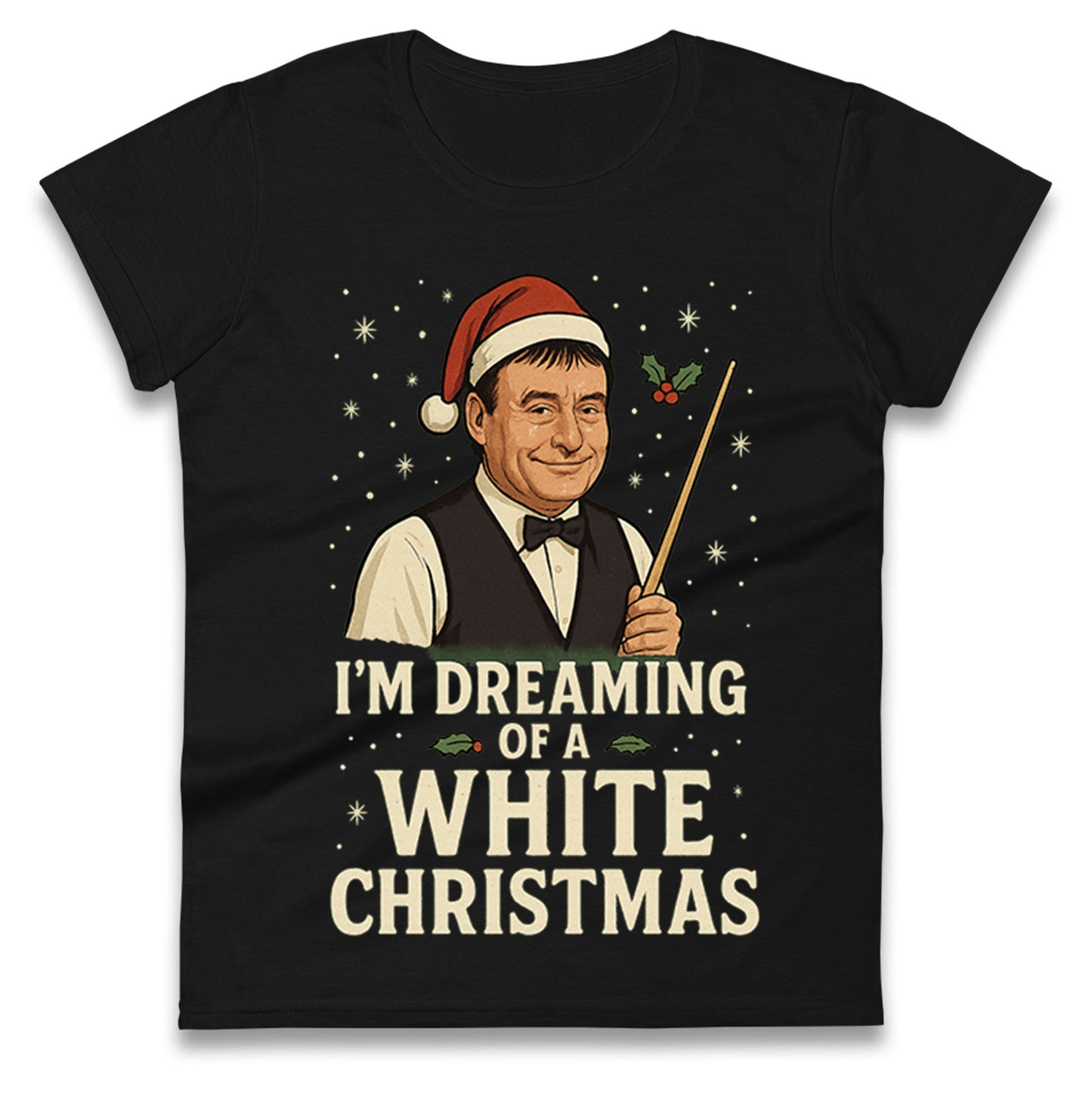 aSnooker Christmas Ladies T Shirt