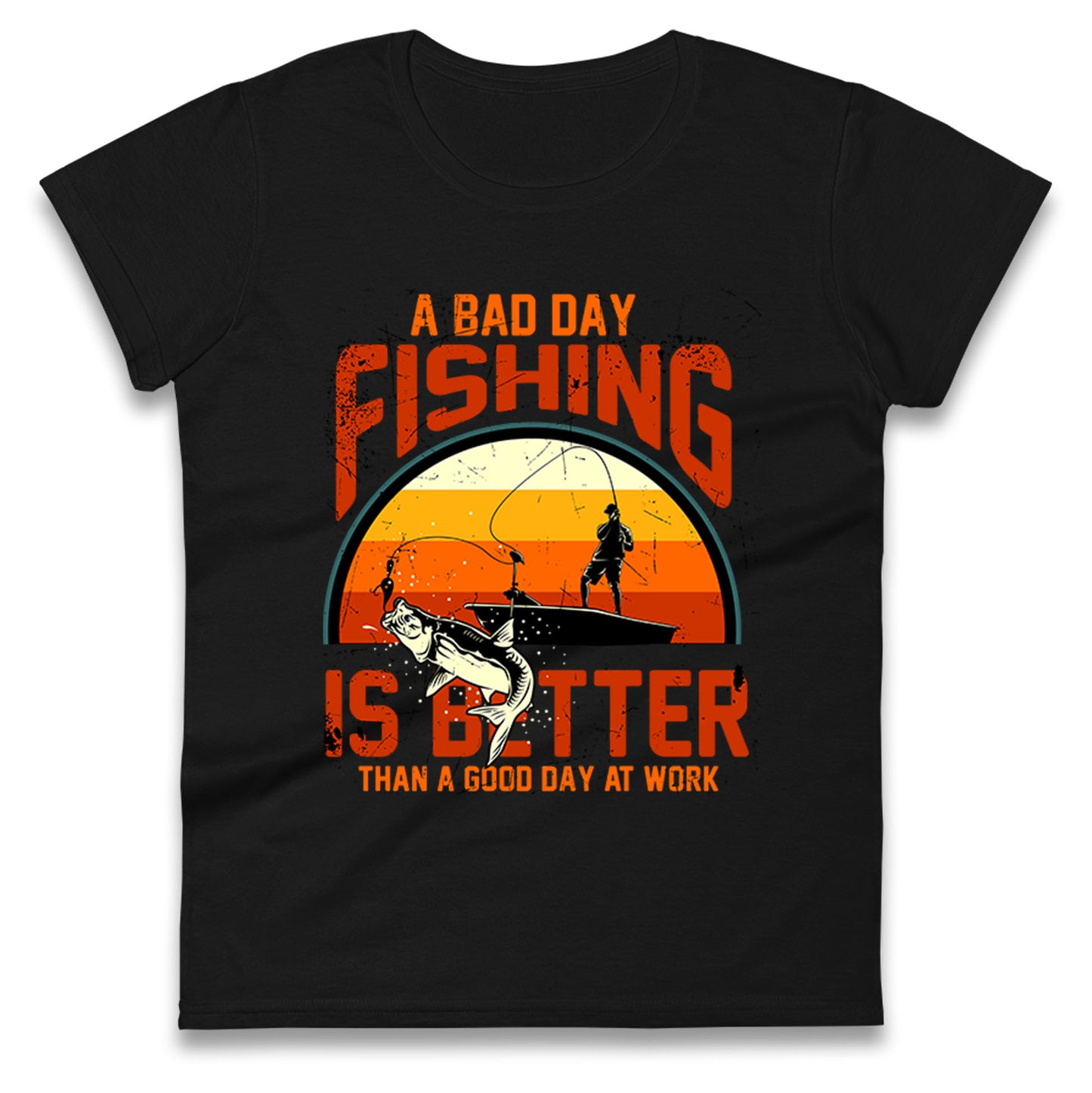I love fishing Ladies T Shirt