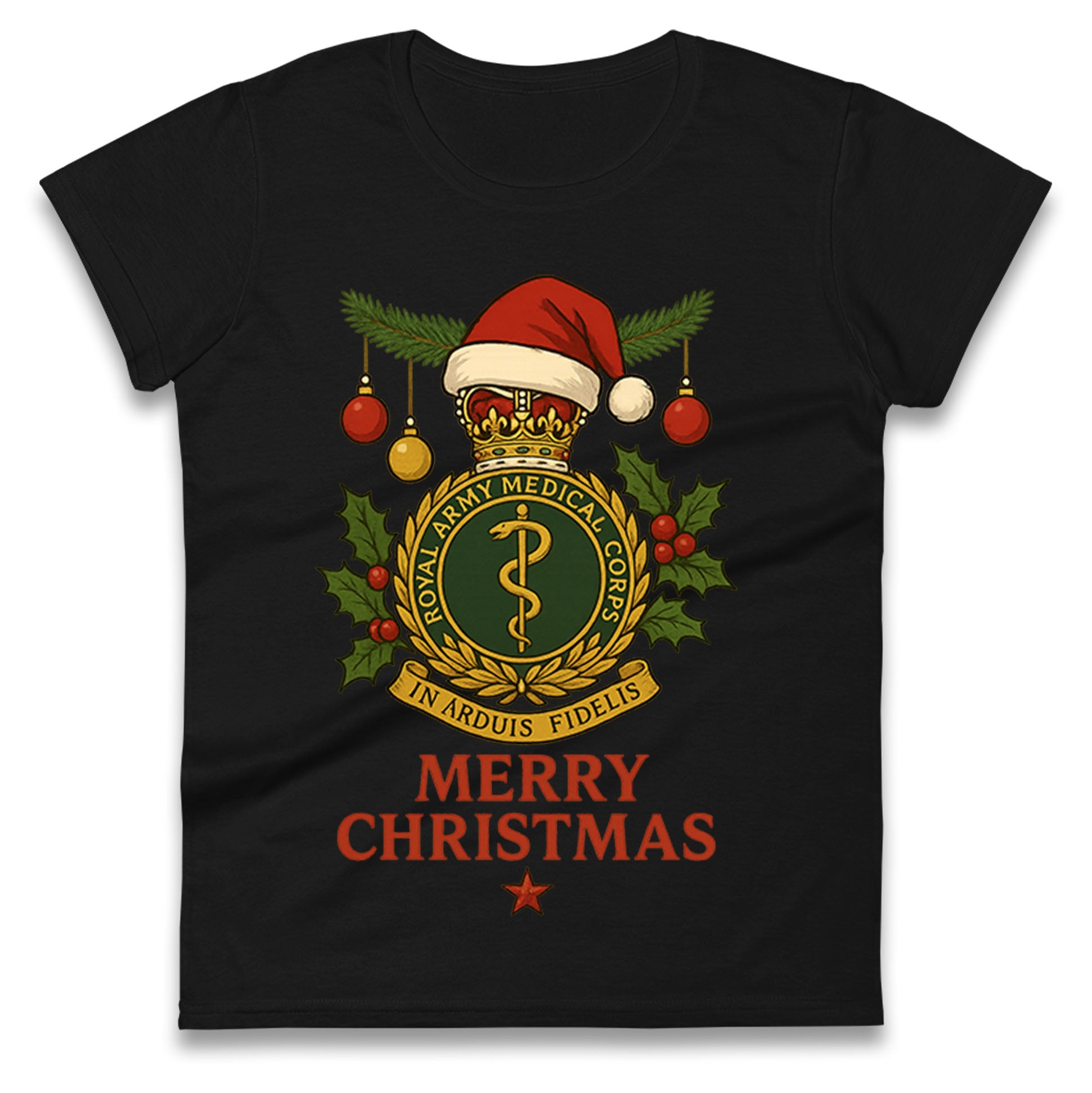 Royal Army Medical Corps Christmas Ladies T Shirt
