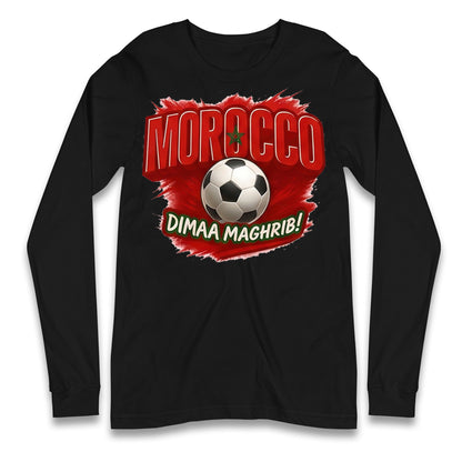Morocco Retro World Cup Longsleeve T Shirt