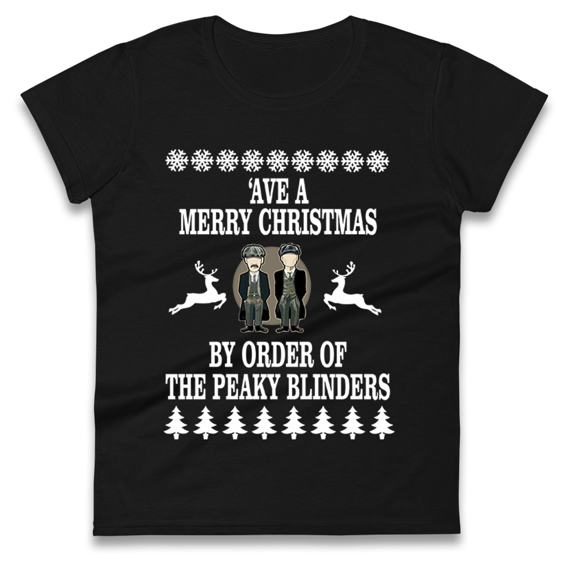 Peaky Blinders Christmas Ladies T Shirt