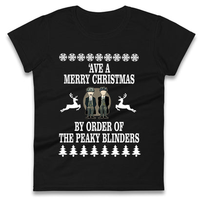 Peaky Blinders Christmas Ladies T Shirt