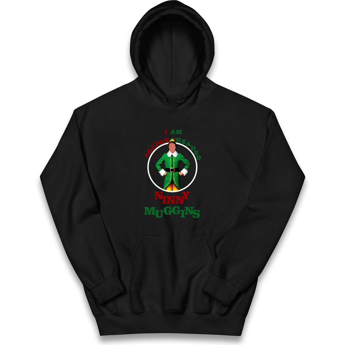 Christmas Patrick Baynham Elf Kids Hoodie