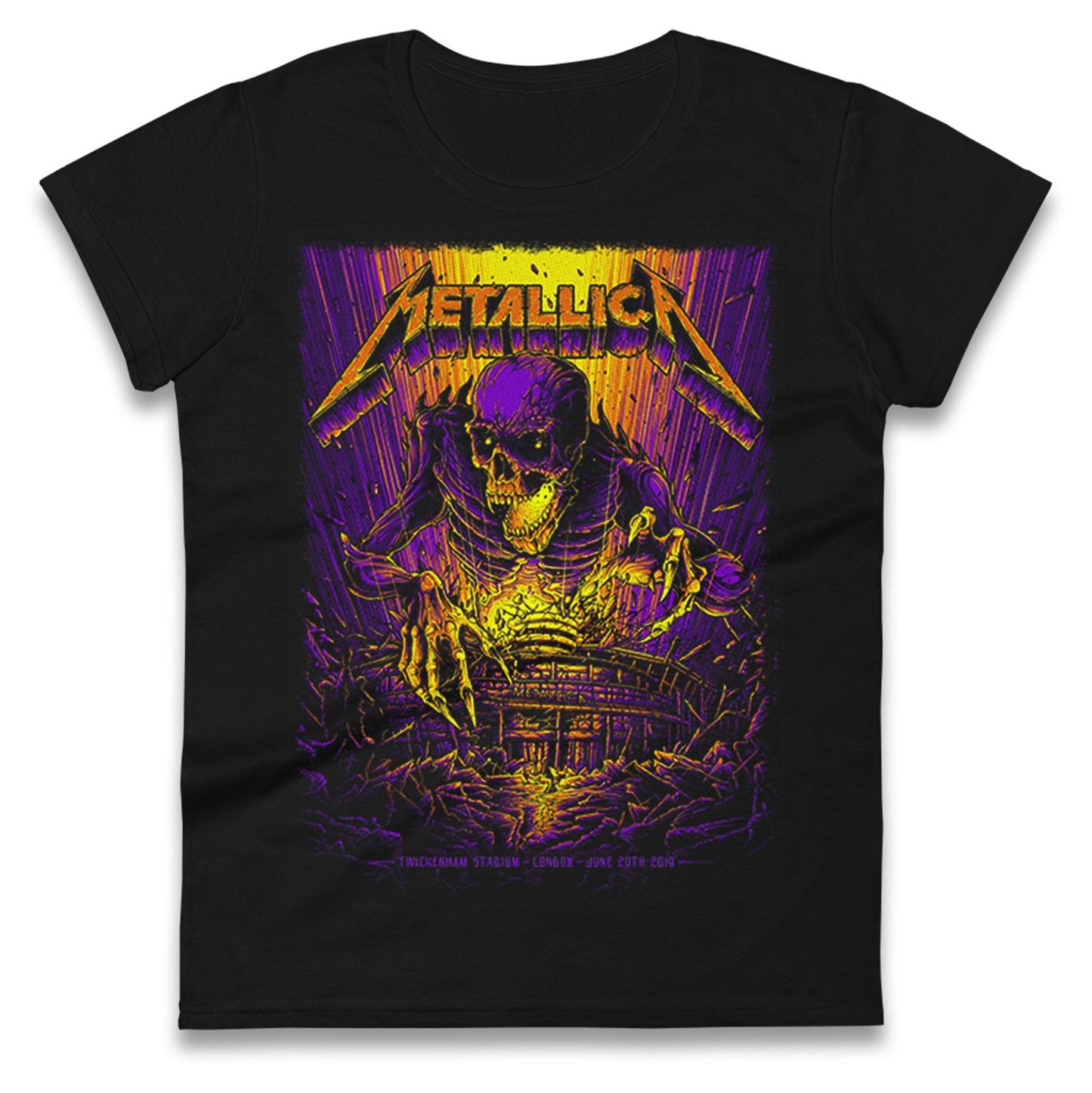 Metallica Twickenham Stadium Ladies T Shirt